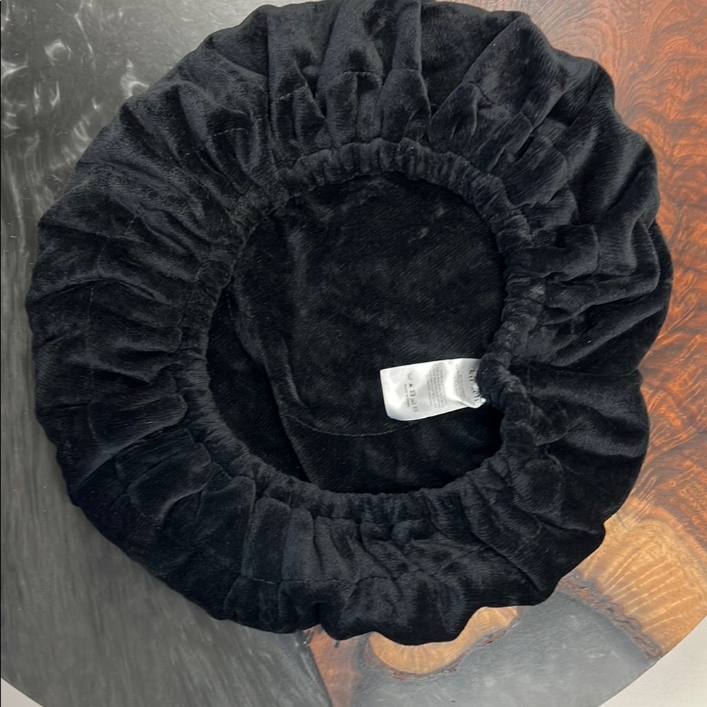Black Velvet Hair Bonnet - Brand Unspecified